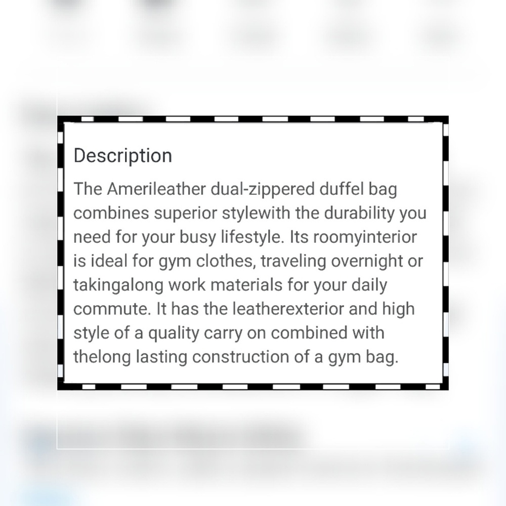 Bag - Leather ***NEW - Picture 4 of 4